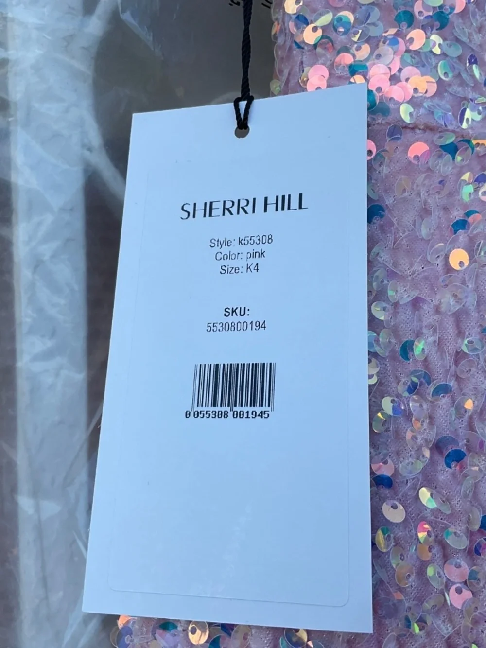 Sherri Hill pink pageant dress little girl size 4, new with tags